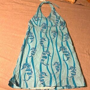 Classic Lilly Pulitzer, seahorse halter dress